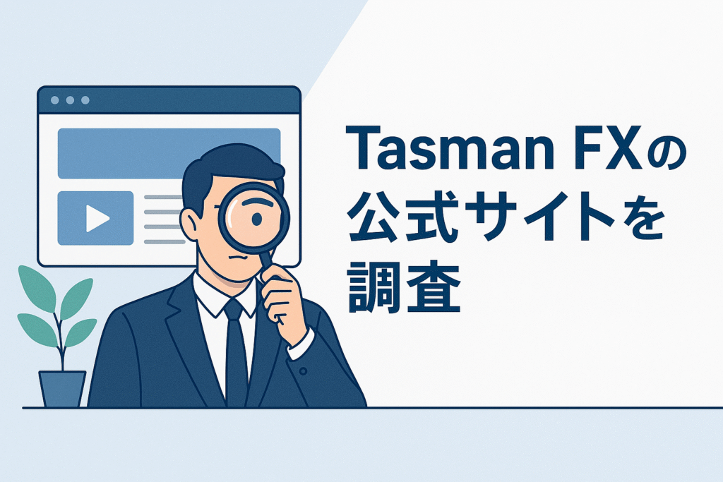 Tasman FXの公式サイトを調査