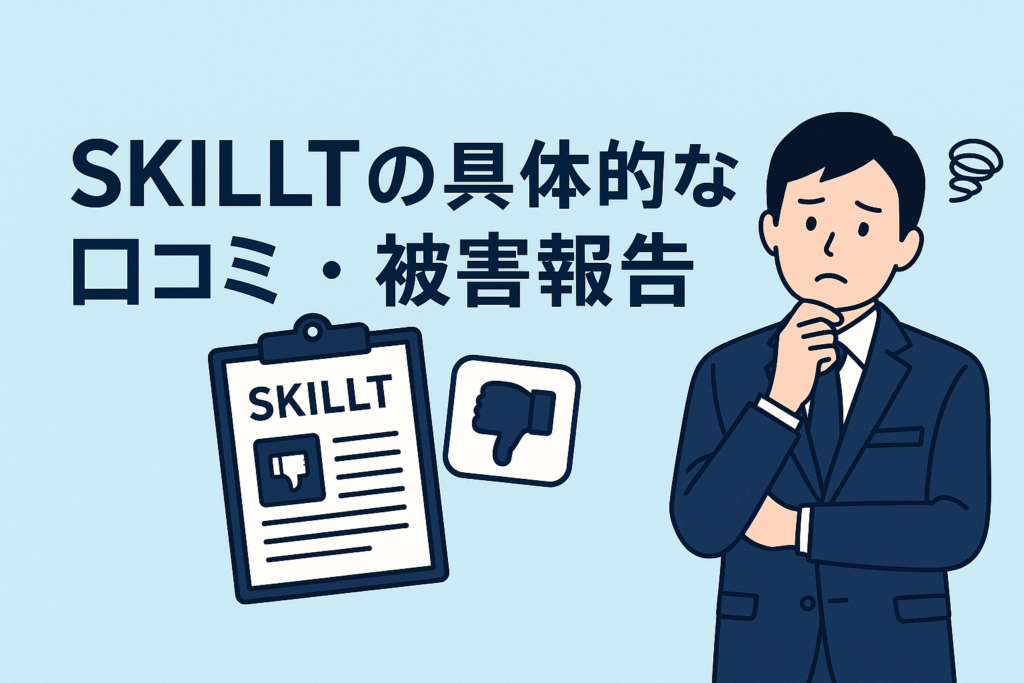 SKILLTの具体的な口コミ・被害報告
