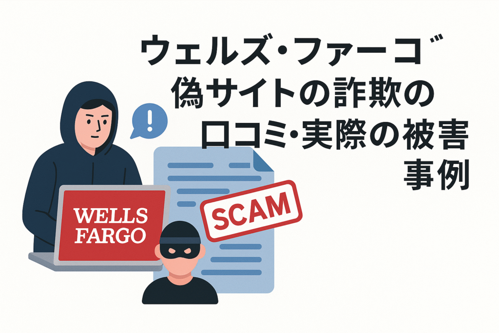 ウェルズ・ファーゴ偽サイトの詐欺の口コミ・実際の被害事例