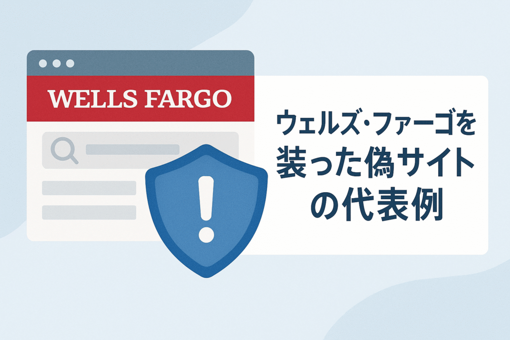 ウェルズ・ファーゴを装った偽サイトの代表例