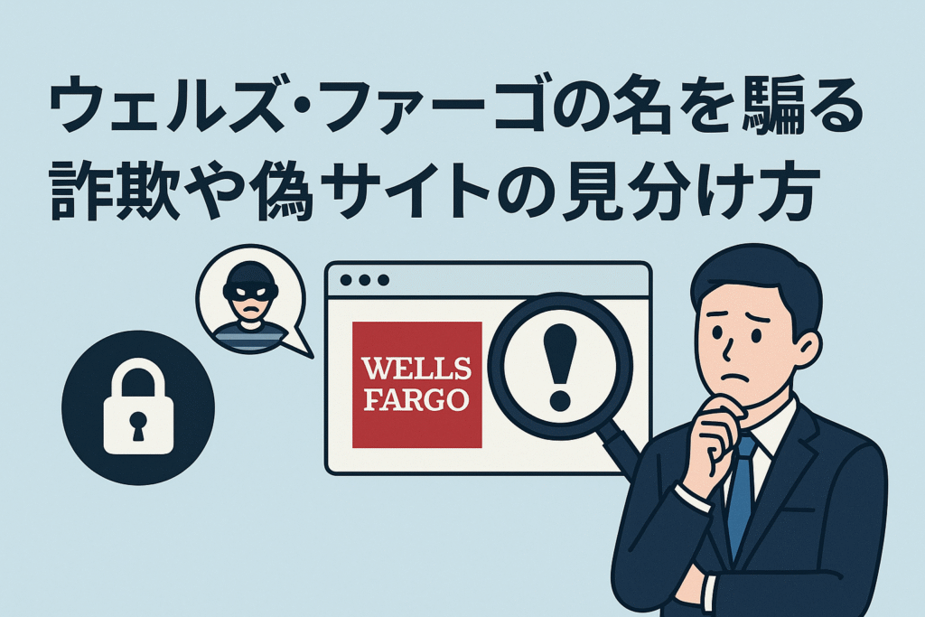 ウェルズ・ファーゴの名を騙る詐欺や偽サイトの見分け方