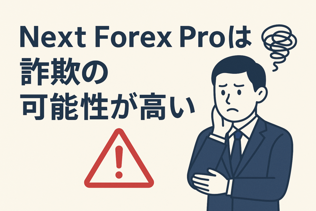 Next Forex Proは詐欺の可能性が高い