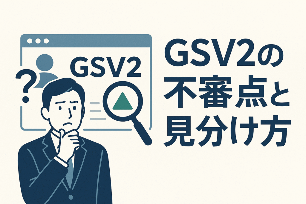 GSV2の不審点と見分け方