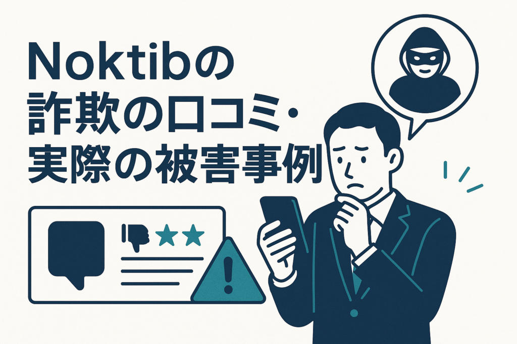 Noktibの詐欺の口コミ・実際の被害事例