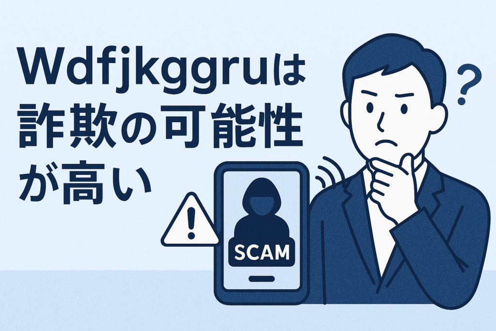 Wdfjkggruは詐欺の可能性が高い
