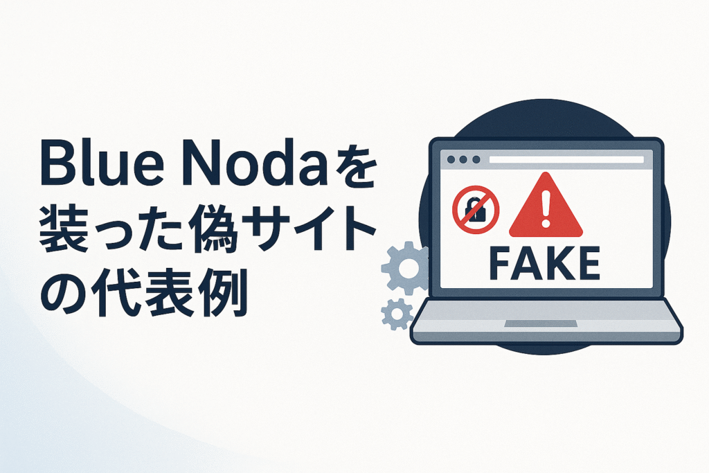 Blue Nodaを装った偽サイトの代表例