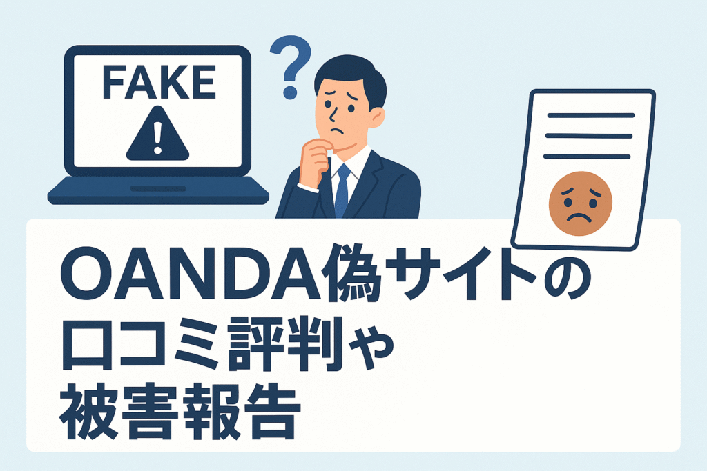 OANDA偽サイトの口コミ評判や被害報告