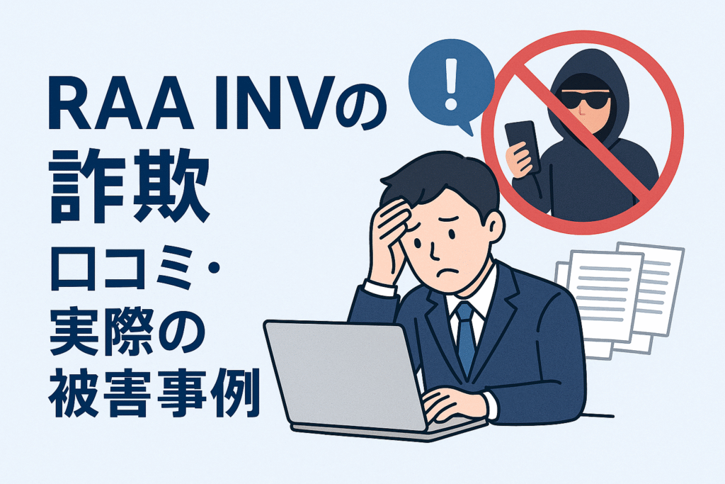 RAA INVの詐欺の口コミ・実際の被害事例