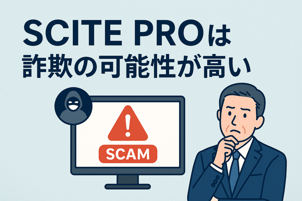 SCITE PROは詐欺の可能性が高い