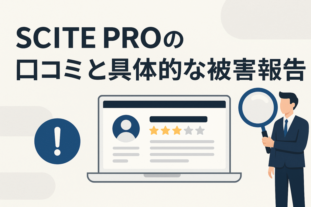 SCITE PROの口コミと具体的な被害報告