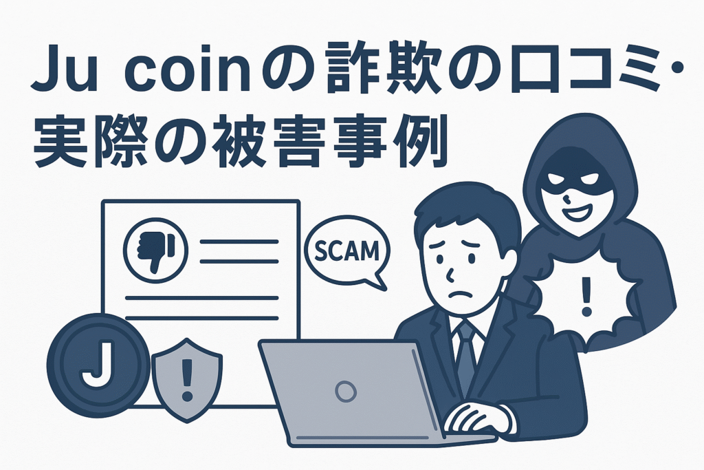 Ju coinの詐欺の口コミ・実際の被害事例