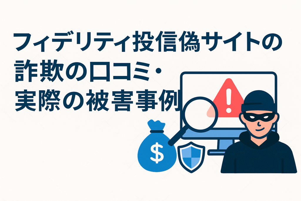 フィデリティ投信偽サイトの詐欺の口コミ・実際の被害事例