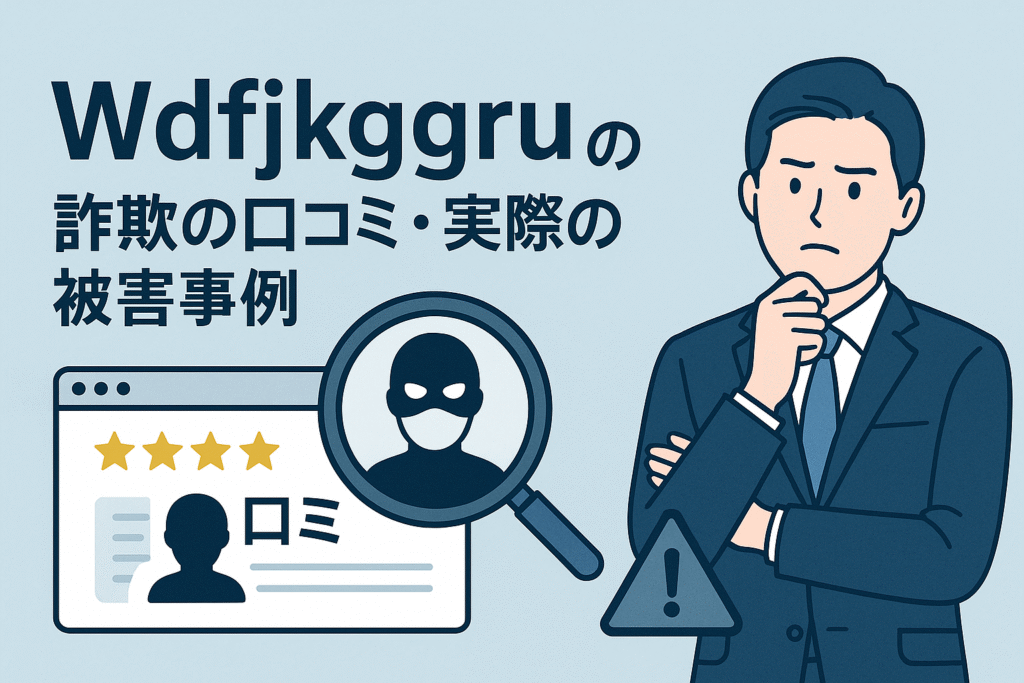 Wdfjkggruの詐欺の口コミ・実際の被害事例
