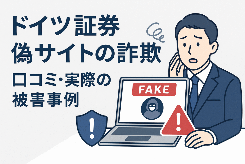 ドイツ証券偽サイトの詐欺の口コミ・実際の被害事例