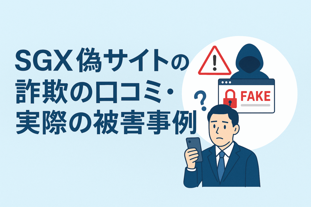 SGX偽サイトの詐欺の口コミ・実際の被害事例