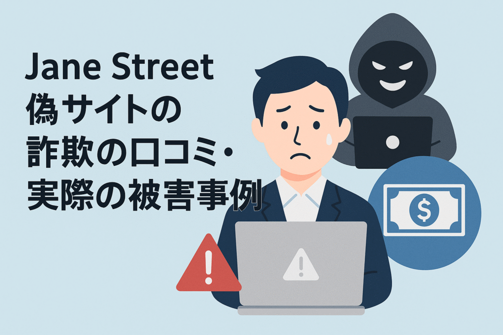 Jane Street偽サイトの詐欺の口コミ・実際の被害事例
