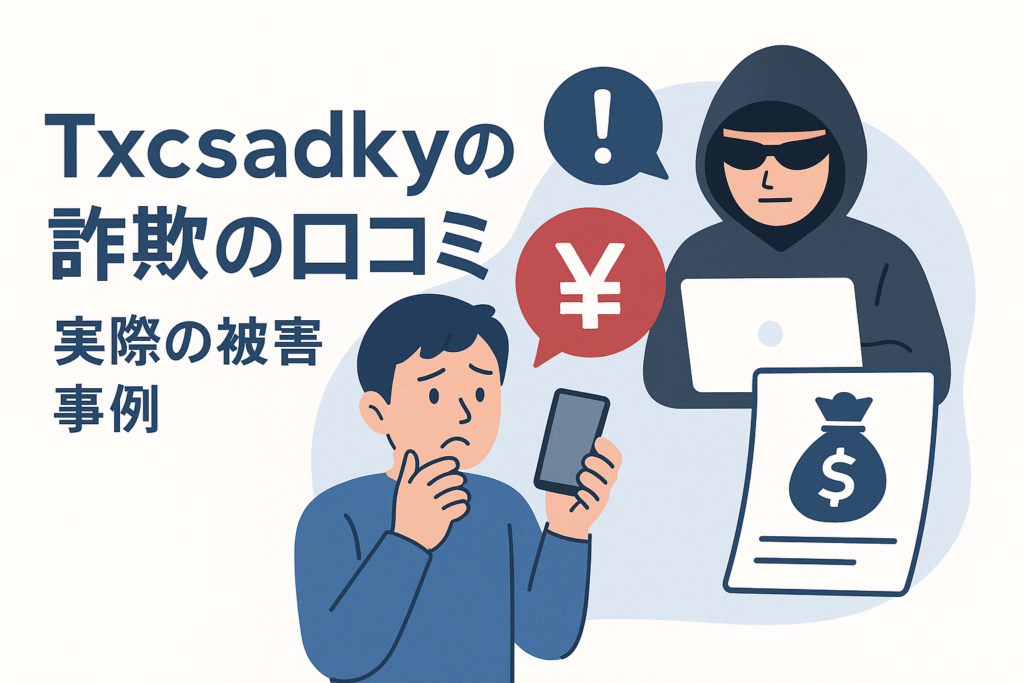 Txcsadkyの詐欺の口コミ・実際の被害事例