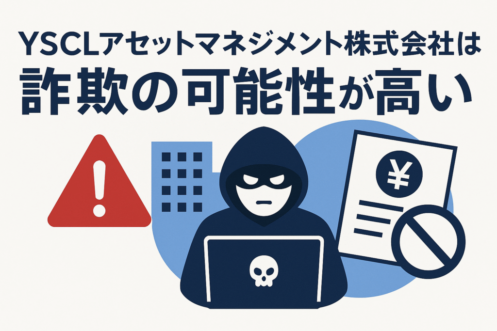 YSCLアセットマネジメント株式会社は詐欺の可能性が高い