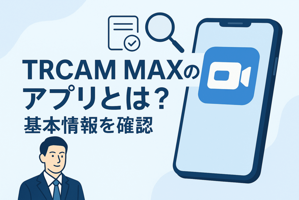TRCAM MAXのアプリとは？基本情報を確認