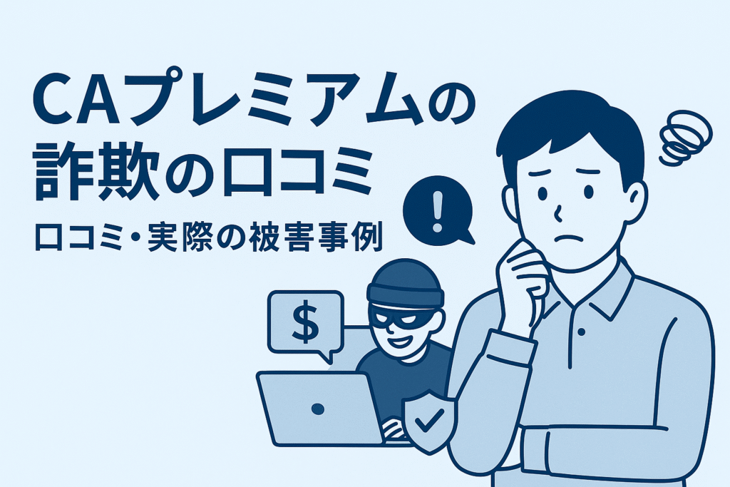 CAプレミアムの詐欺の口コミ・実際の被害事例