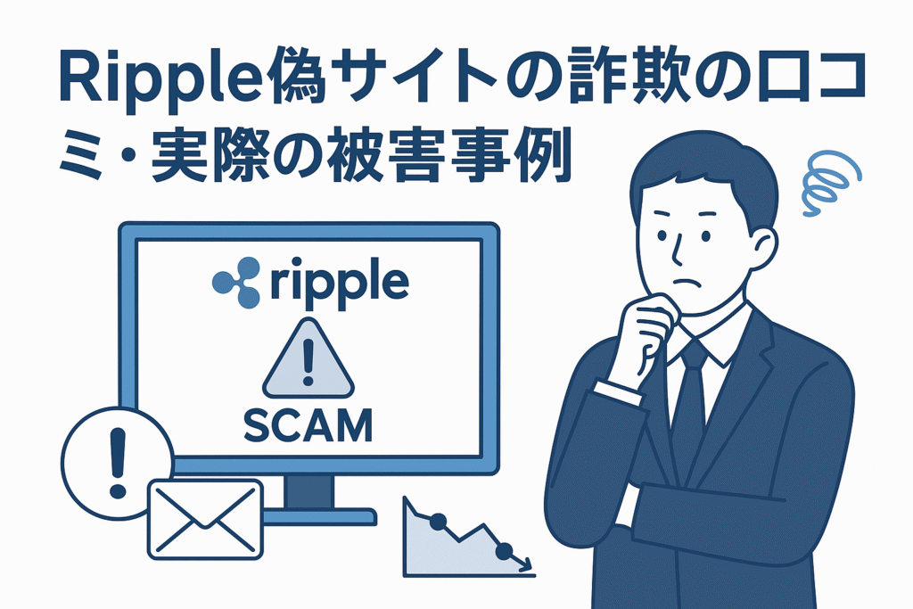 Ripple偽サイトの詐欺の口コミ・実際の被害事例