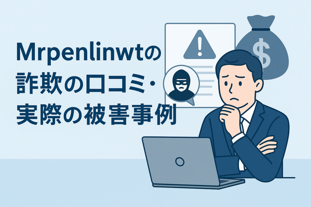 Mrpenlinwtの詐欺の口コミ・実際の被害事例