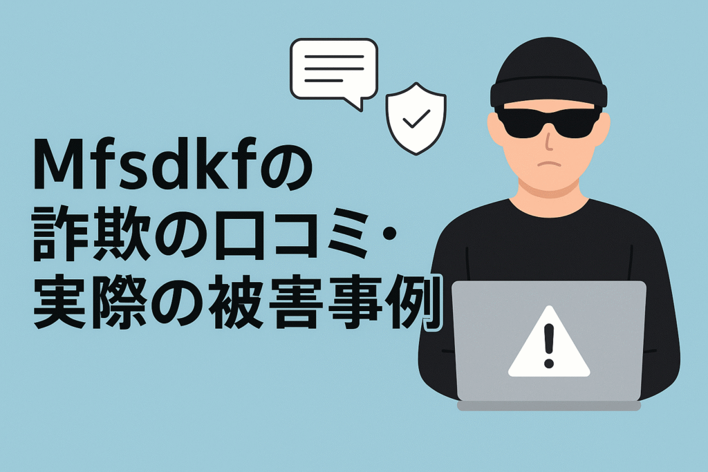 Mfsdkfの詐欺の口コミ・実際の被害事例