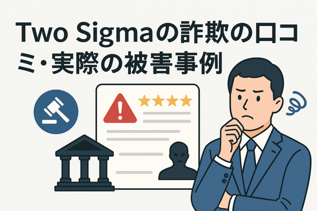 Two Sigmaの詐欺の口コミ・実際の被害事例