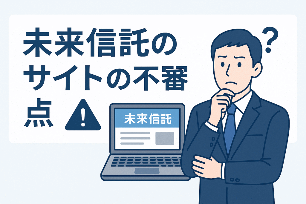 未来信託のサイトの不審点