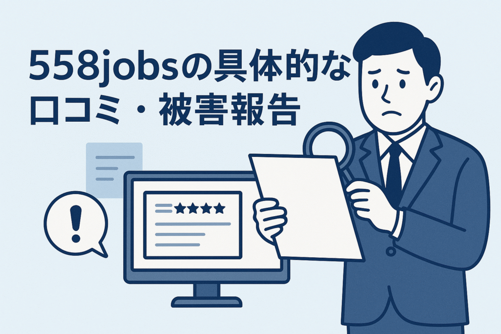558jobsの具体的な口コミ・被害報告