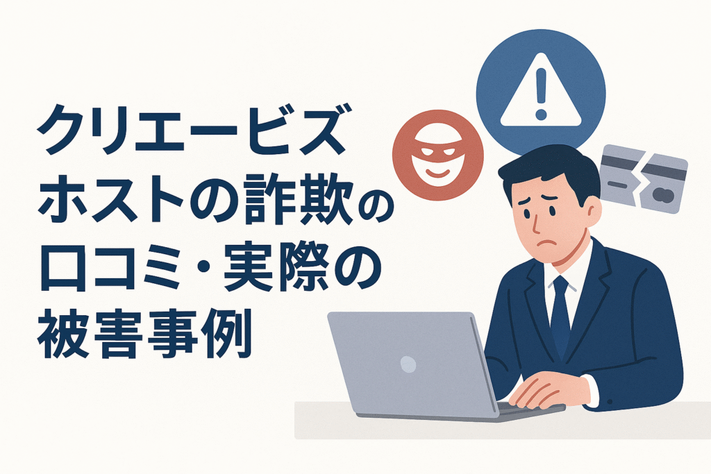 クリエ-ビズ-ホストの詐欺の口コミ・実際の被害事例