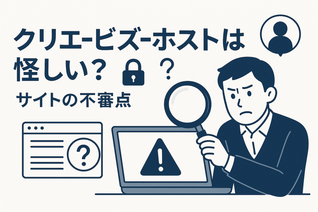 クリエ-ビズ-ホストは怪しい?サイトの不審点
