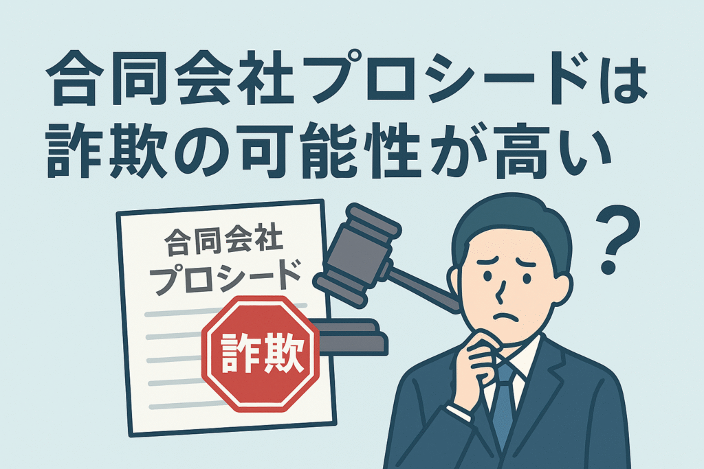 合同会社プロシードは詐欺の可能性が高い