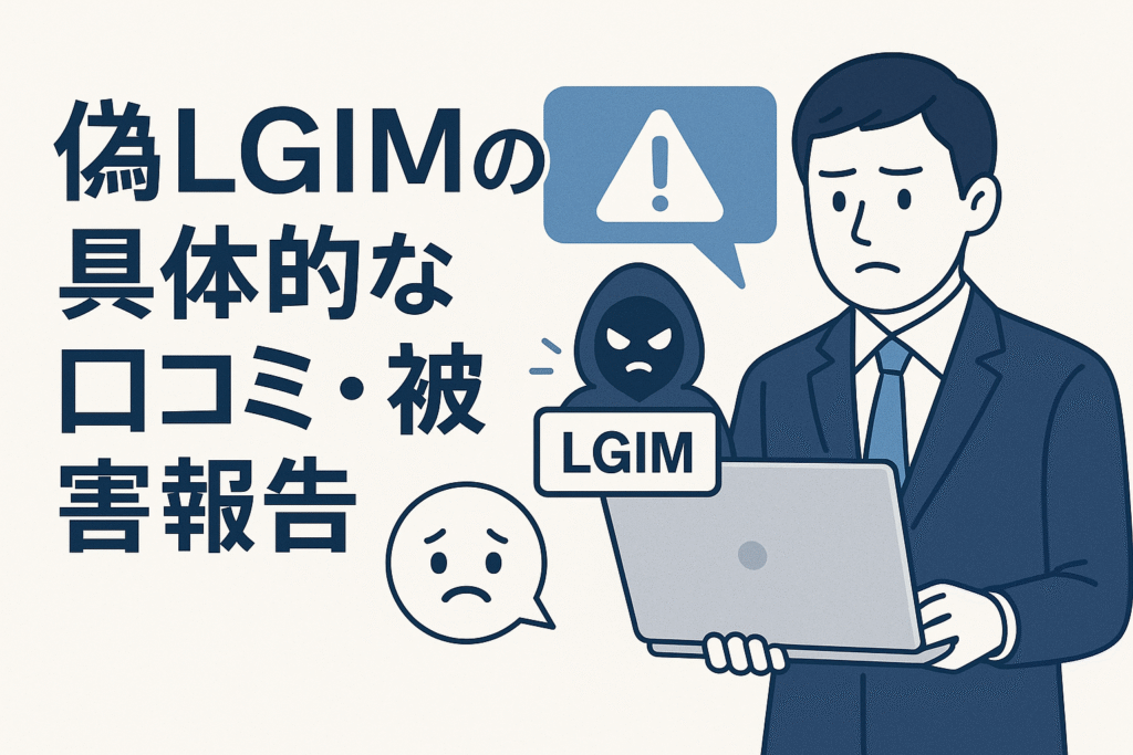 偽LGIMの具体的な口コミ・被害報告