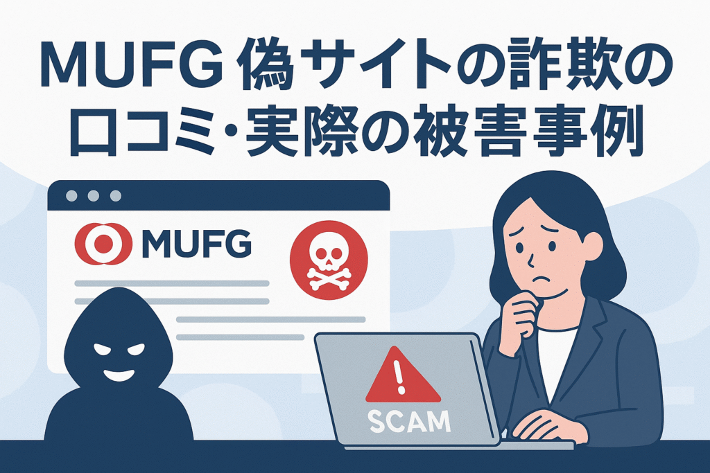 MUFG偽サイトの詐欺の口コミ・実際の被害事例