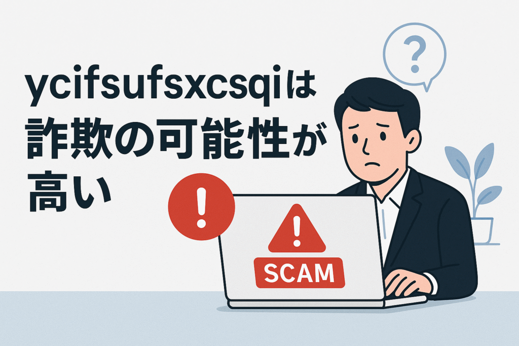 ycifsufsxcsqiは詐欺の可能性が高い