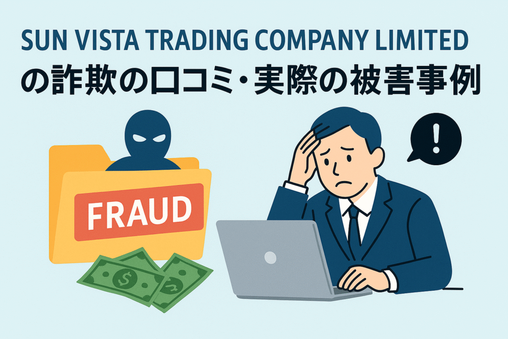SUN VISTA TRADING COMPANY LIMITEDの詐欺の口コミ・実際の被害事例