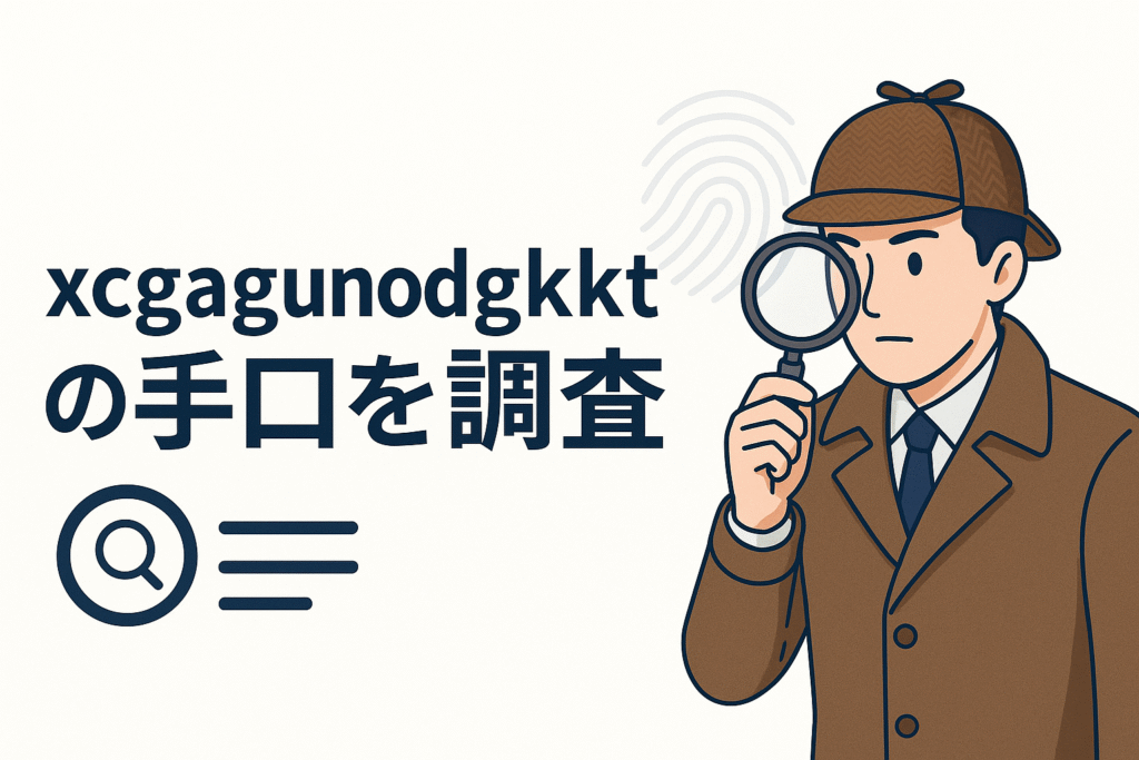 xcgagunodgkktの手口を調査