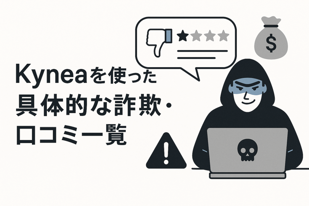 Kyneaを使った具体的な詐欺・口コミ一覧