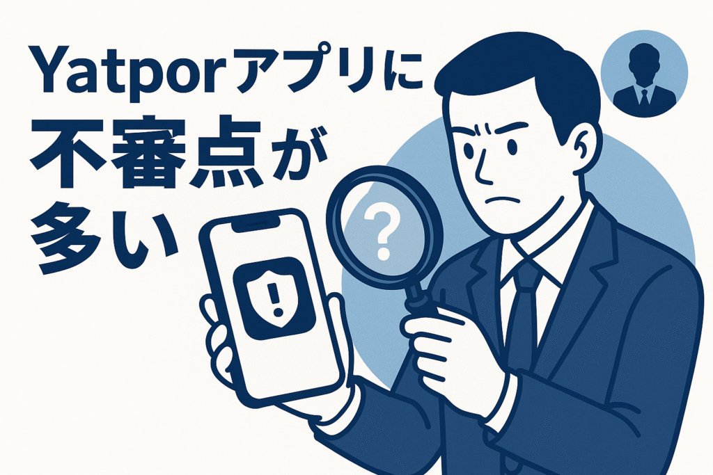 Yatporアプリには不審点が多い