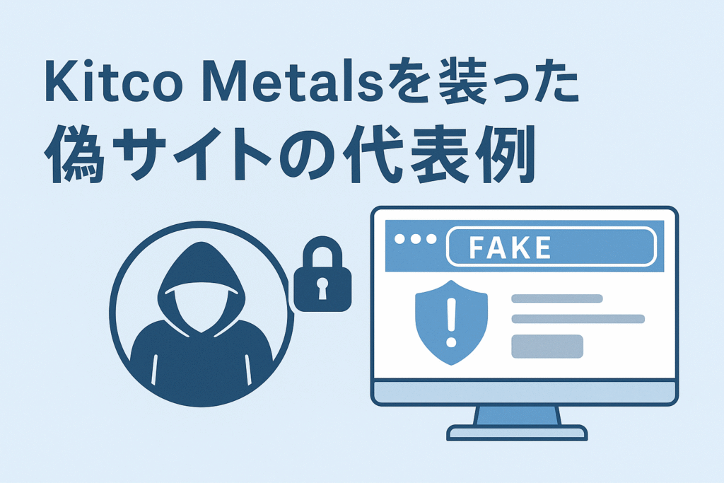 Kitco Metalsを装った偽サイトの代表例