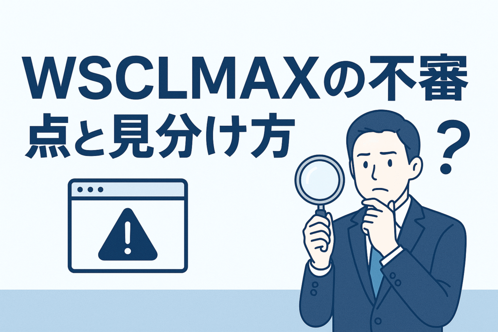 WSCLMAXの不審点と見分け方