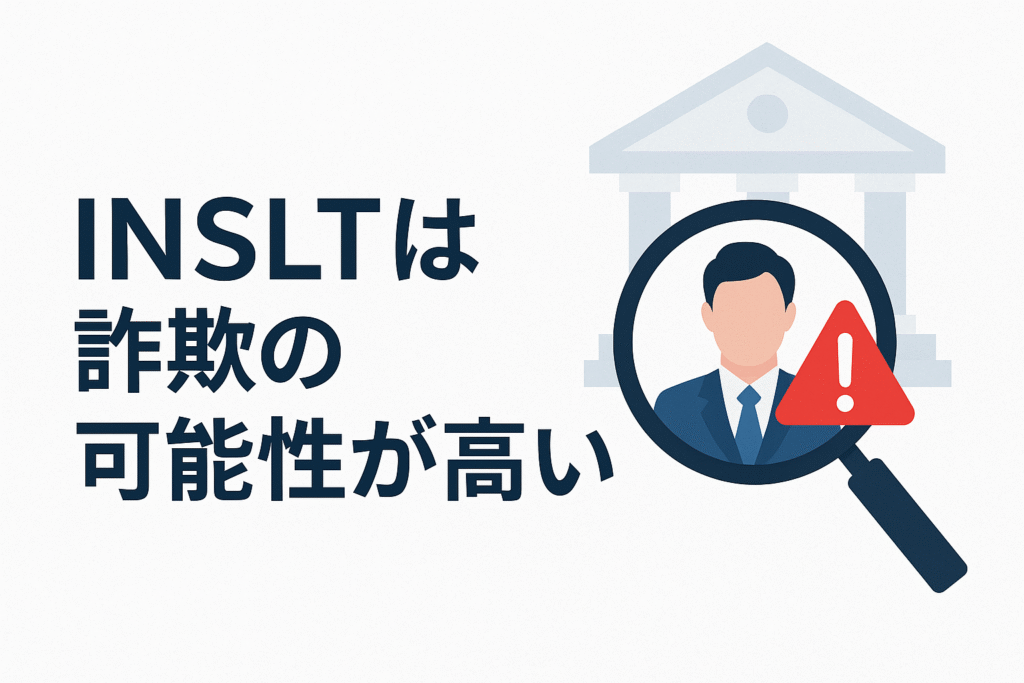 INSLTは詐欺の可能性が高い