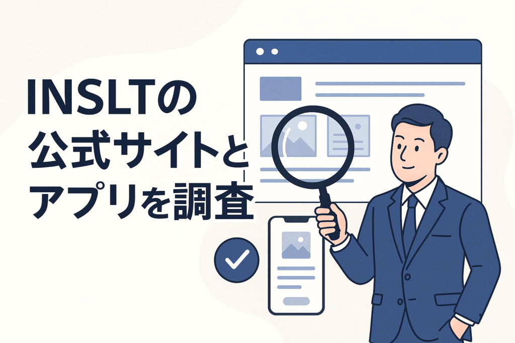 INSLTの公式サイトとアプリを調査