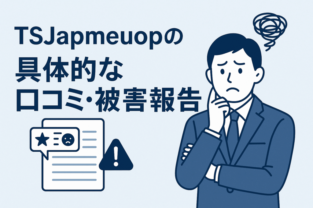 TSJapmeuopの具体的な口コミ・被害報告