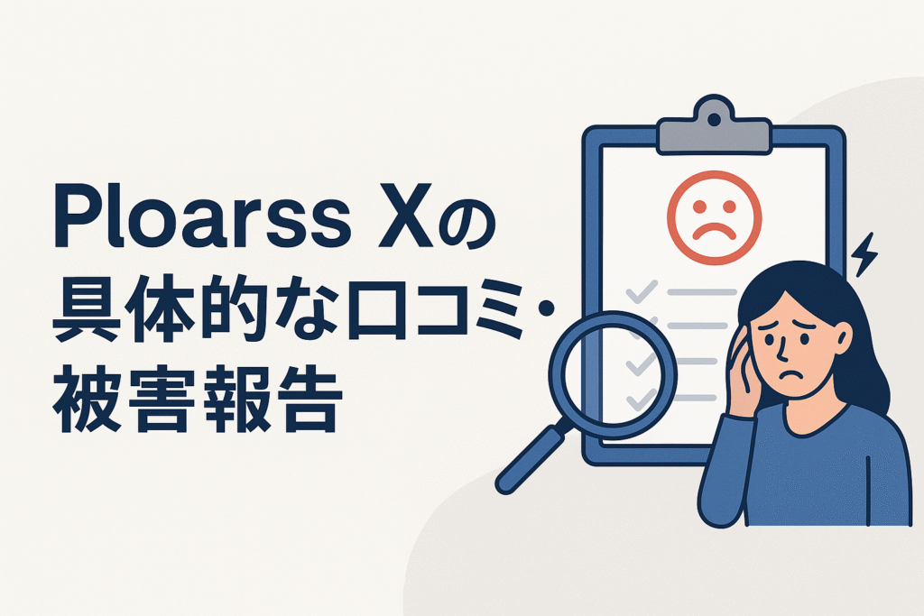 Ploarss Xの具体的な口コミ・被害報告