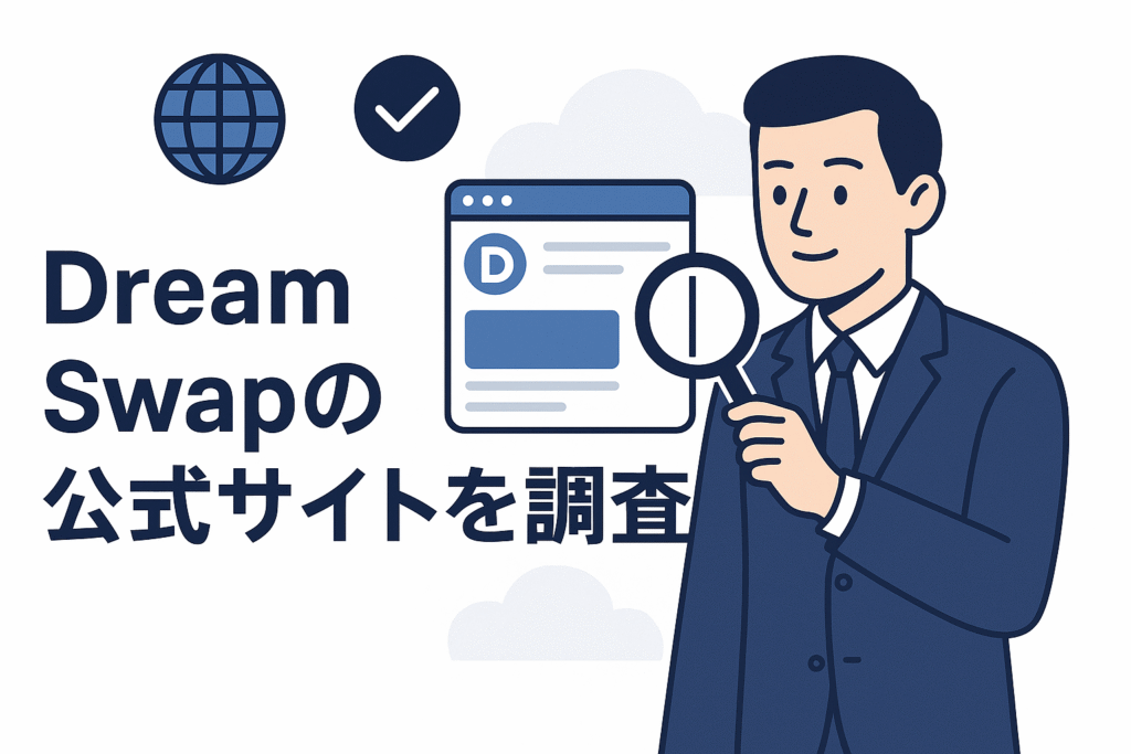 DreamSwapの公式サイトを調査
