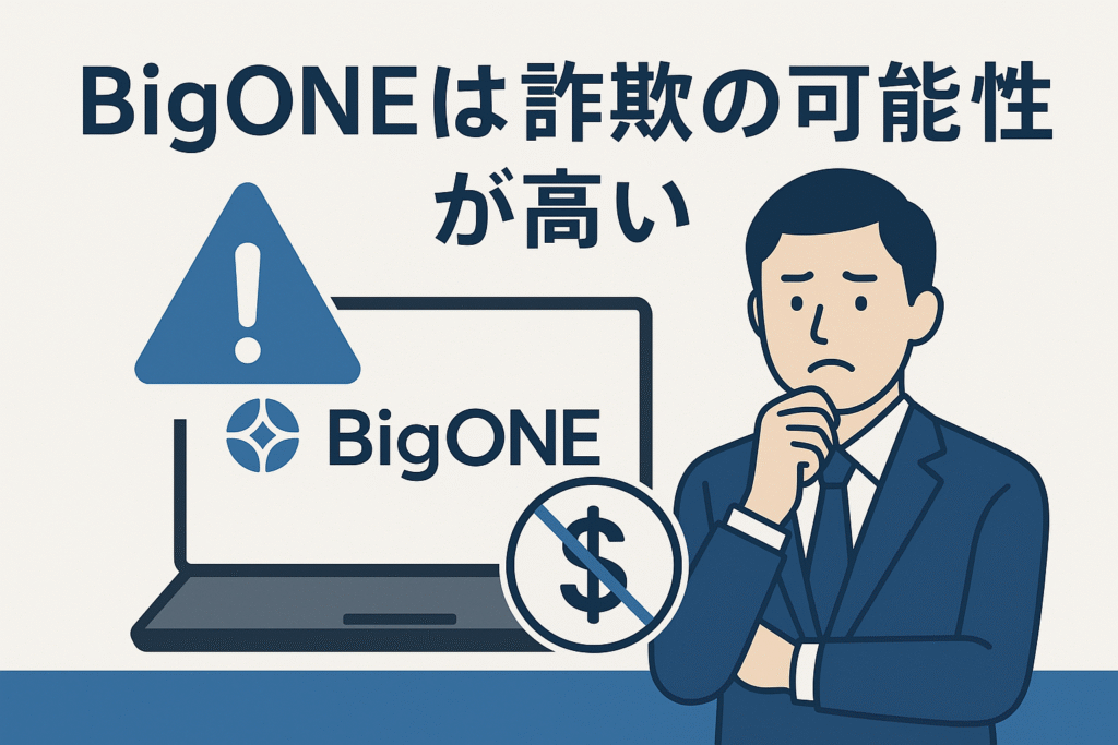 BigONEは詐欺の可能性が高い