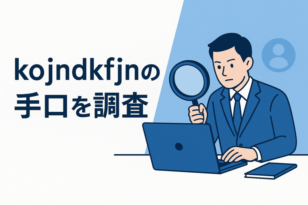 kojndkfjnの手口を調査