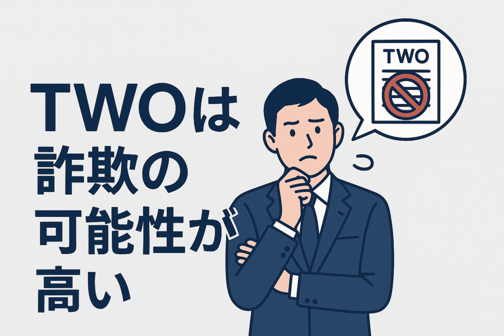 TWOは詐欺の可能性が高い